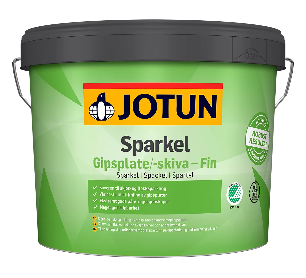 Sparkel gipsplate fin 10 liter Sparkel gipsplate fin 10 liter