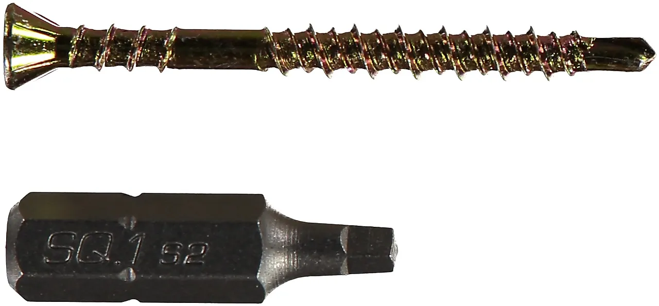 Gulvskrue innvendig 3,9x42 gul 250 stk null - null - 3 - Miniatyr