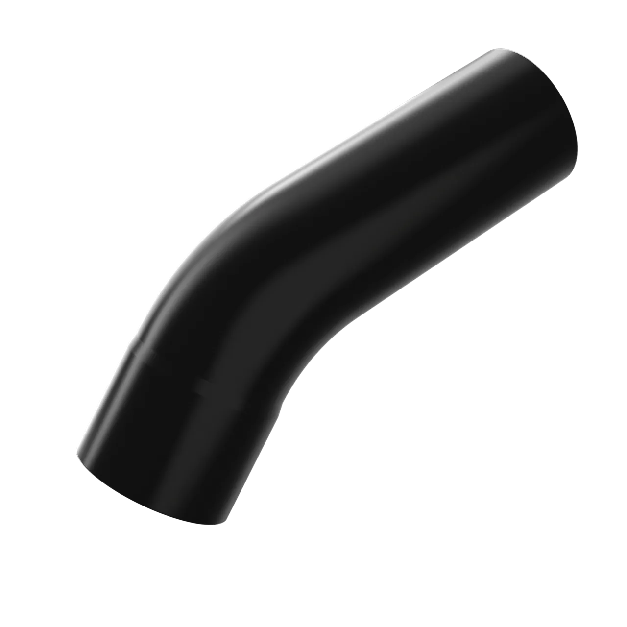 Soilkragebend til nedløpsrør 70 mm sort