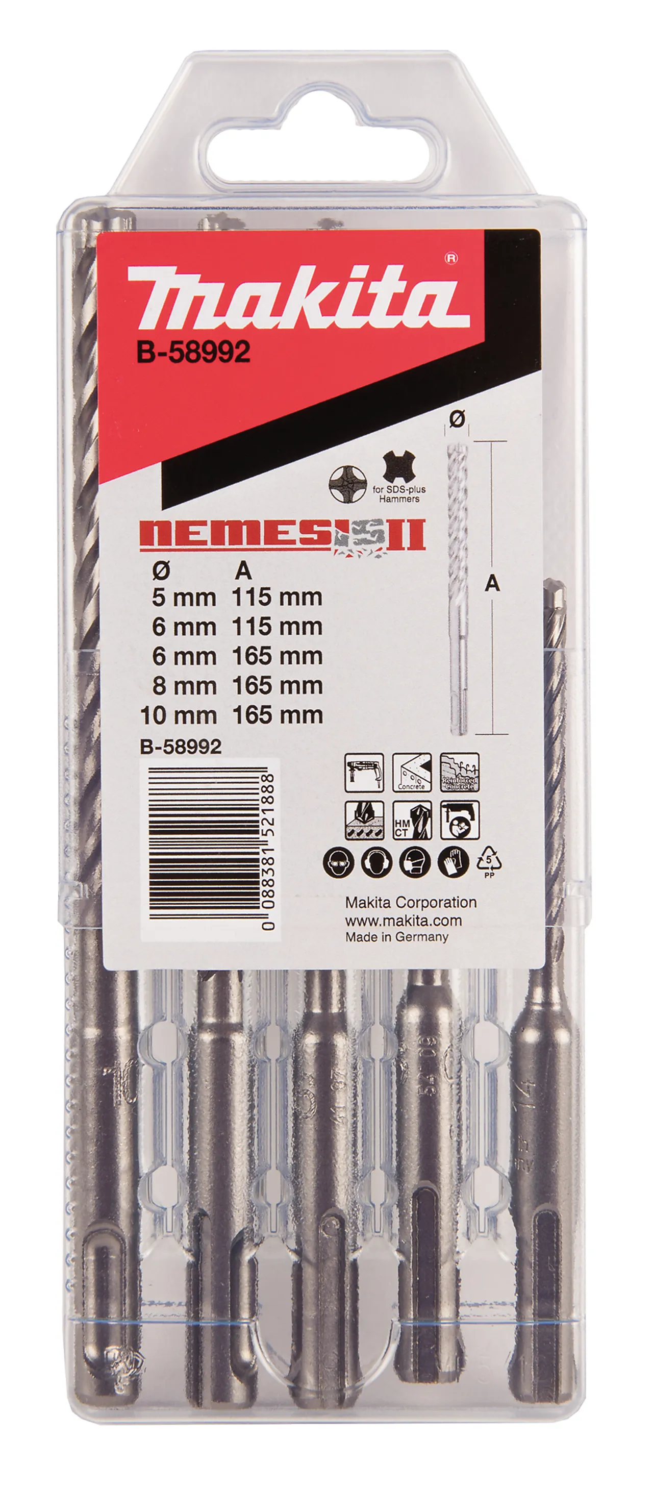 Hammerborsett B-58992 SDS-plus null - null - 2 - Miniatyr