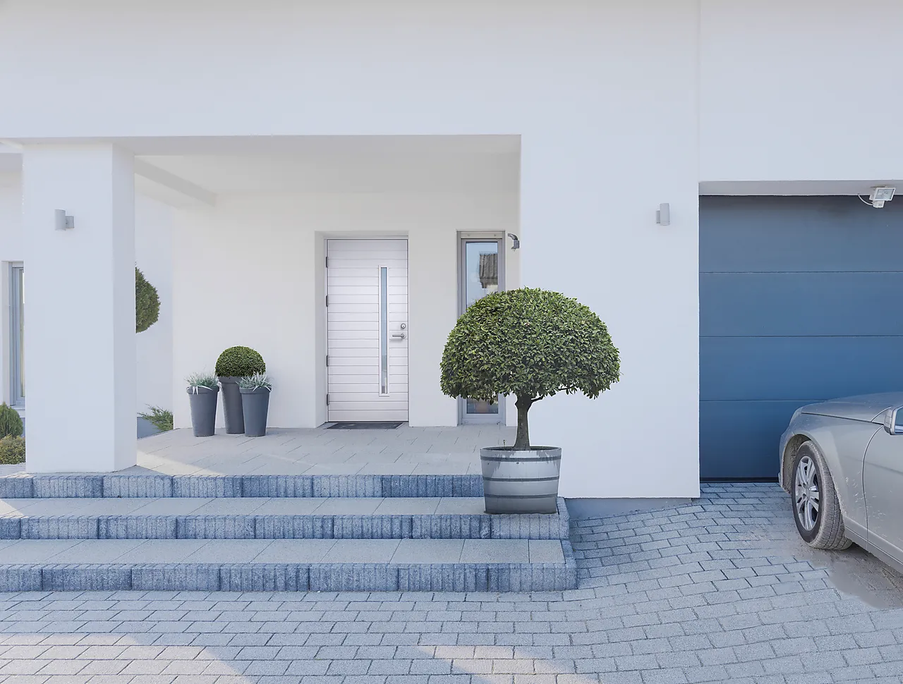 Ytterdør Fjell 07 hvit høyre 90x200 cm Ytterdør Fjell 07 hvit høyre 90x200 cm