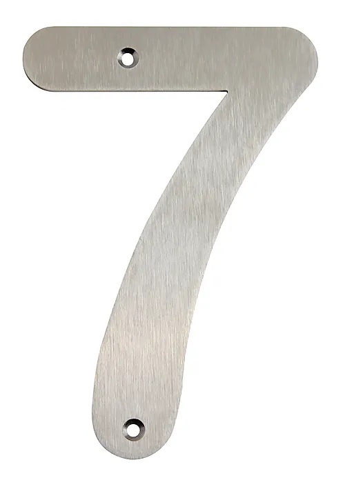 Husnummer 7 140 mm rustfri