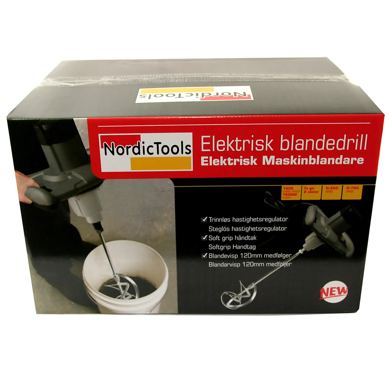 Blandemaskin Blandedrill 1600W G2 med visp Blandemaskin Blandedrill 1600W G2 med visp
