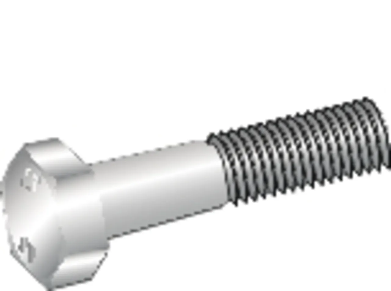 Sekskantskrue delg fzv m10x60a 50 delgjenget iso 4014