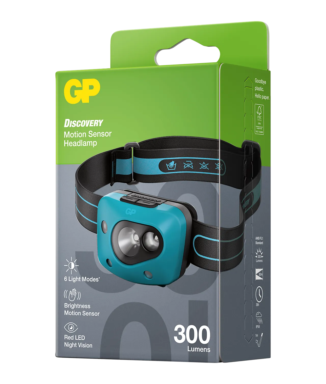 Hodelykt Discovery CH44 300 lumen