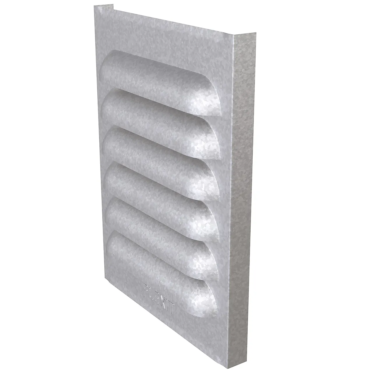 Sjalusirist mur aluzink 150x150 mm med knekte sider