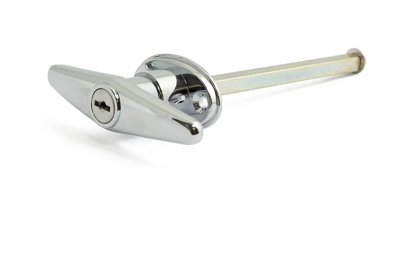 Garasjeportvrider 220 krom pp låsbar med nøkkel Garasjeportvrider 220 krom pp låsbar med nøkkel