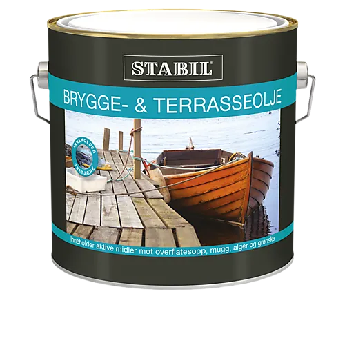 Brygge- og terrasseolje 2,7 liter