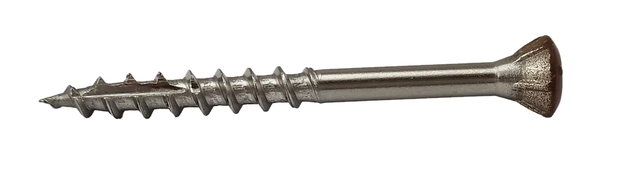 Fasadeskrue A4 T20 brun 4,5x48 mm 250 stk null - 4,5x48 - 2 - Miniatyr