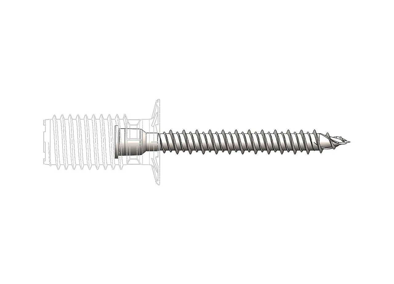 Hybridskrue elforsinket 7,5x60 mm 100 stk null - 7,5x60 - 2 - Miniatyr
