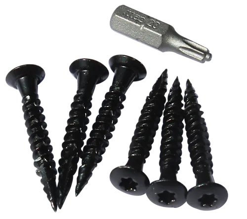 Skruer 5,0x35mm powertekk sort 500 stk/eske isola