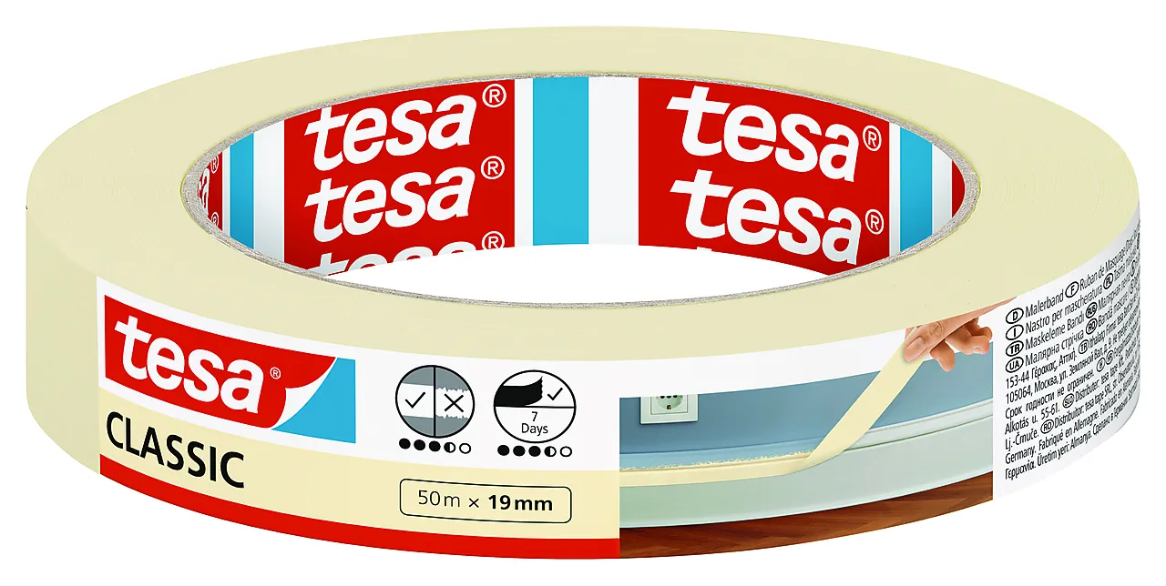 Maskeringstape klassisk 19 mm x 50 meter null - 50 - 2 - Miniatyr