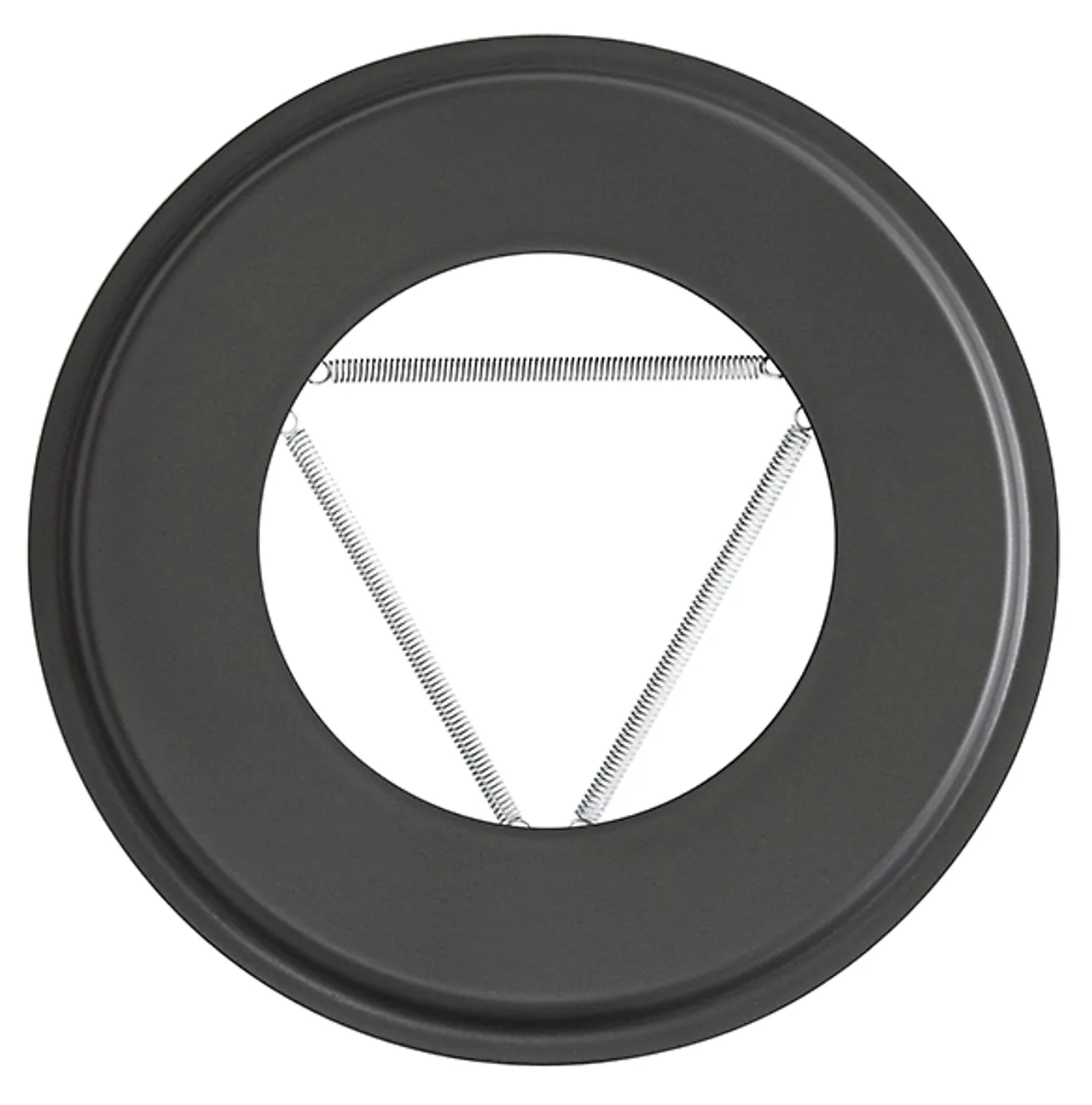 Pyntering Ø 125 mm sort matt emalje