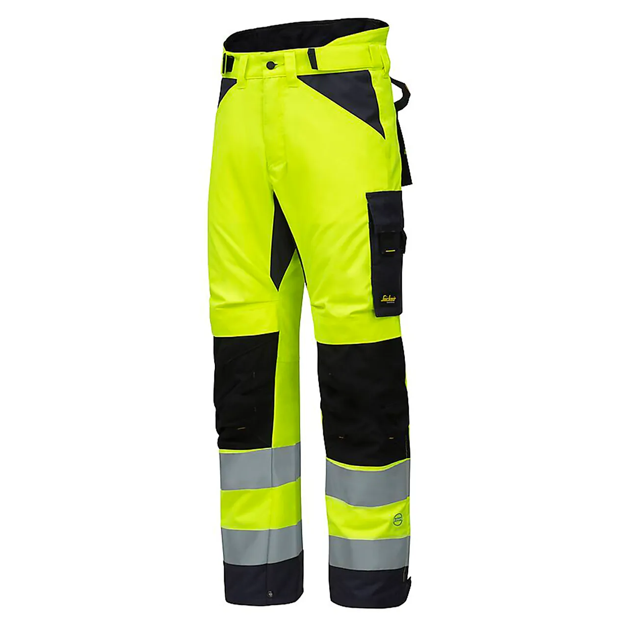 Snickers vinterbukse 6639 gul str XL highvis klasse 2