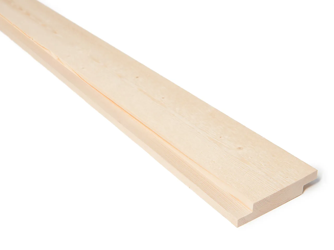 Dobbelfals tett gran ubehandlet 19 x 98 mm KL1