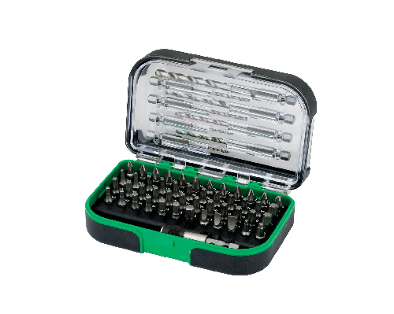 Bits-/borsett 1/4" assortert a57 hikoki med 8 metallbor Bits-/borsett 1/4" assortert a57 hikoki med 8 metallbor