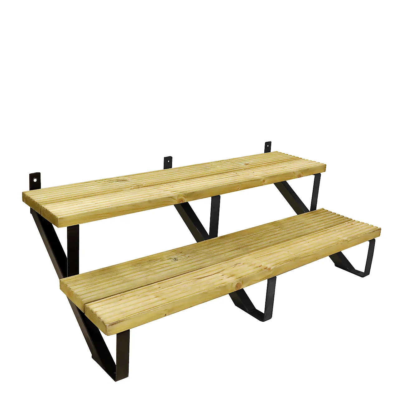 Trappevange 5-trinn sort galv stål null - null - 2 - Miniatyr