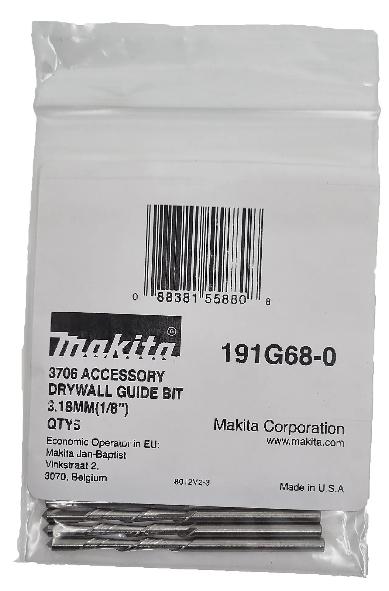 Fresestål til gipsfres 3,18 mm 5 stk null - null - 3 - Miniatyr