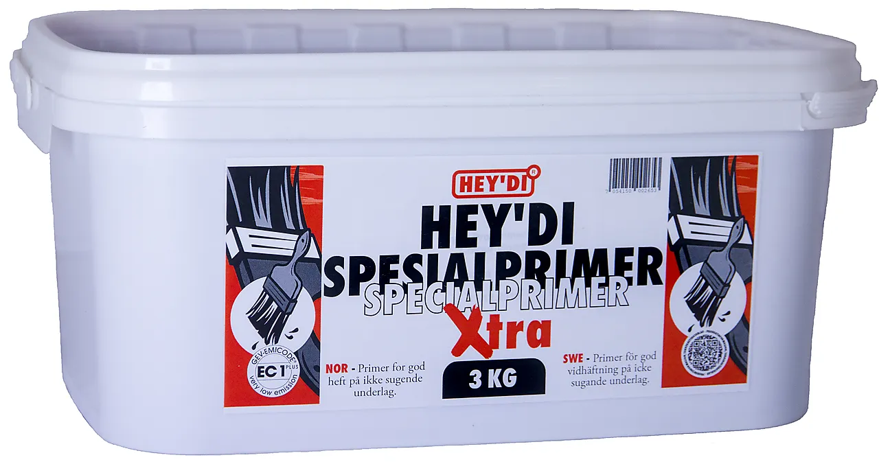 Heydi spesialprimer xtra 3kgprimer primer for ikke sugende underlag Heydi spesialprimer xtra 3kgprimer primer for ikke sugende underlag