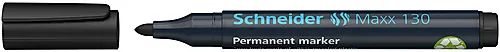 Merkepenn 130 permanent sort 1-3 mm