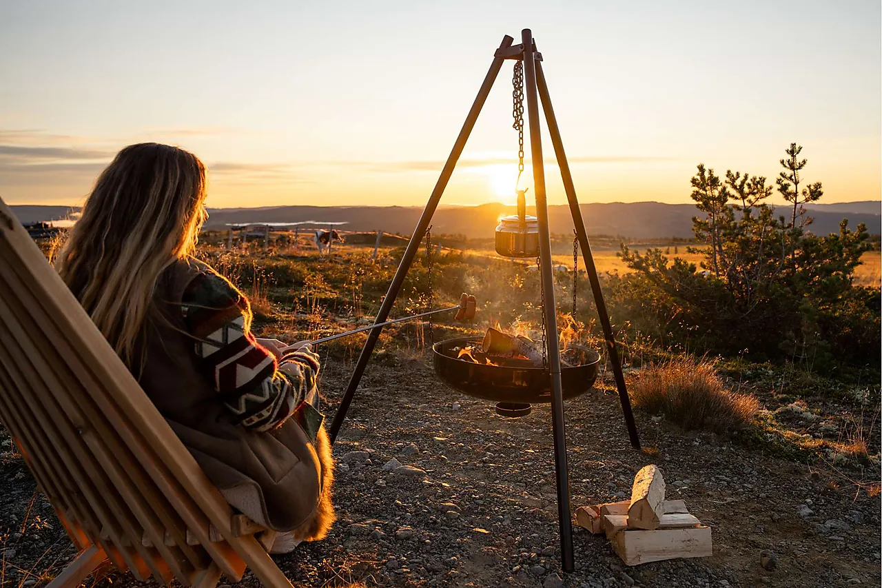 Espegard bålpanne LUN 60 cm med stativ og gryte null - null - 2 - Miniatyr