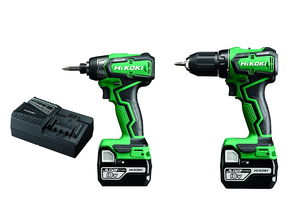 Verktøypakke kc18dd 5,0ah hsc hikoki 18v 2xbsl1850c/uc18yfsl