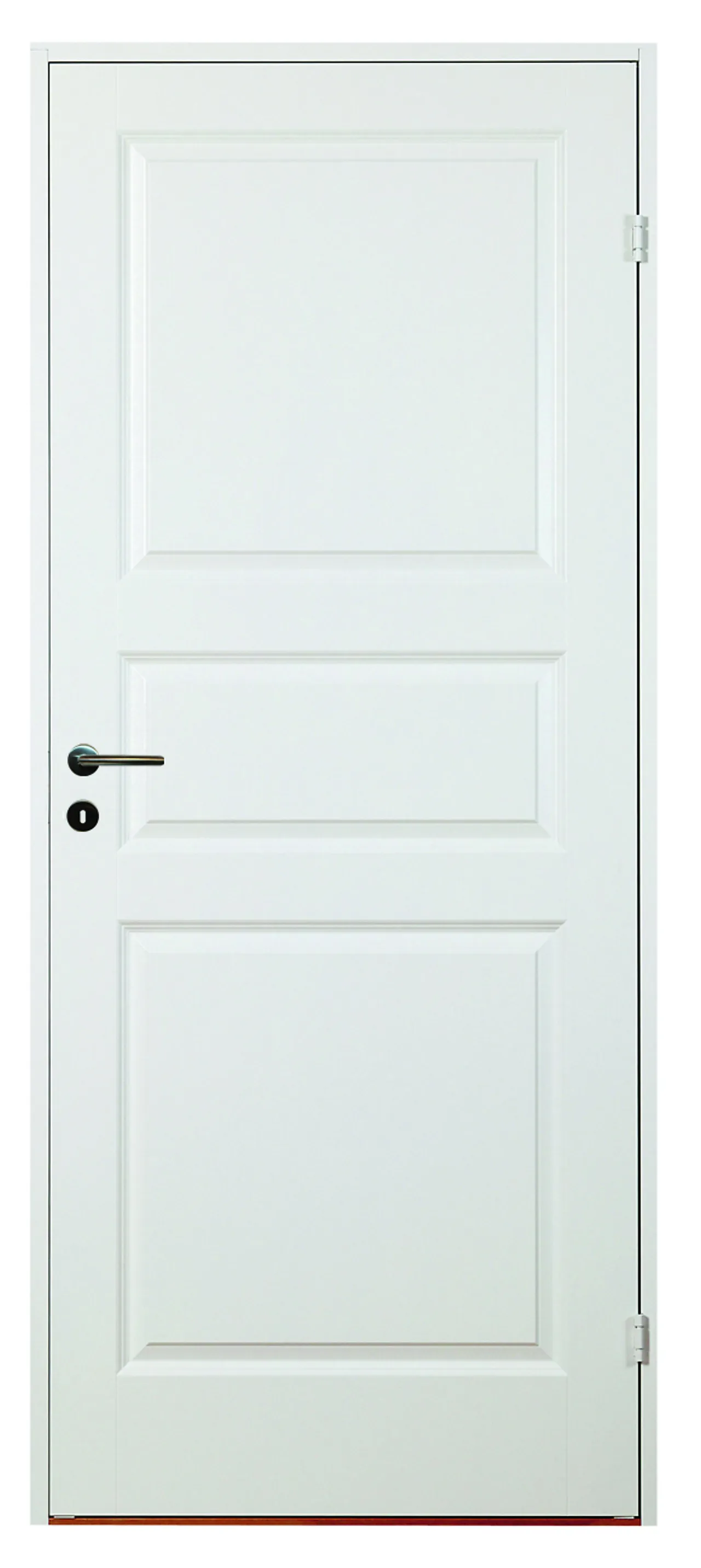 Innerdør Ask kompakt klassisk hvit 90x210 cm