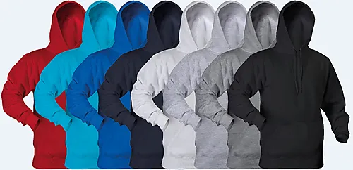 Hettegenser l 10 054 rød m st.louis hood