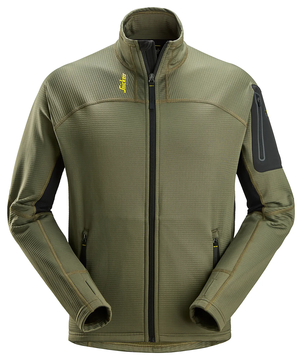 Fleecejakke 9438 microfleece grønn str XS Fleecejakke 9438 microfleece grønn str XS