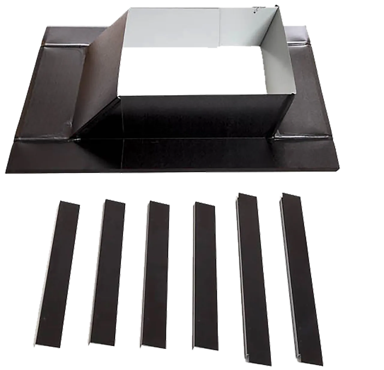 Pipebeslag for papptak ettløps