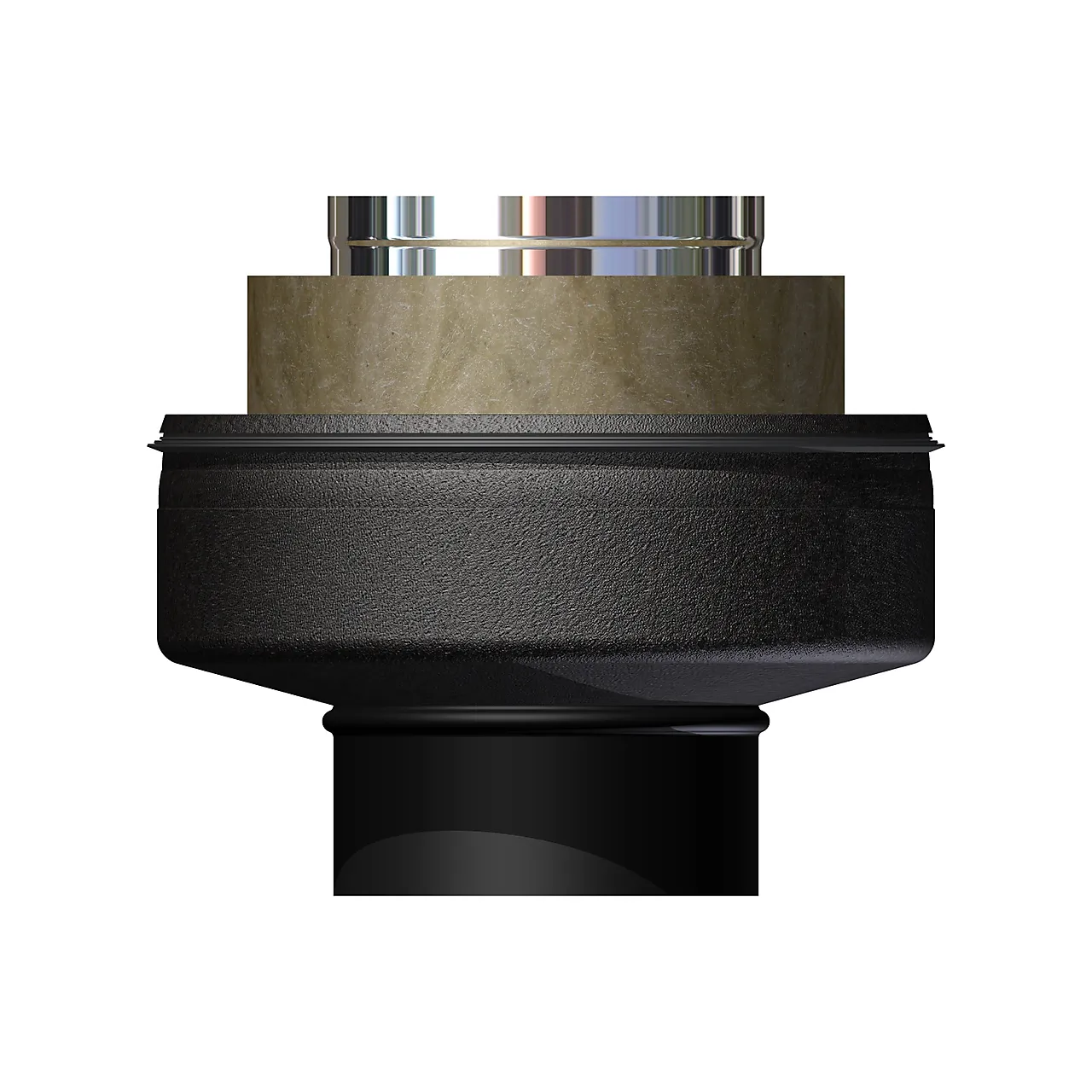 Bunnmodul veggkonsoll ø150 helis bp helisolert sort byggelengde 240mm Bunnmodul veggkonsoll ø150 helis bp helisolert sort byggelengde 240mm