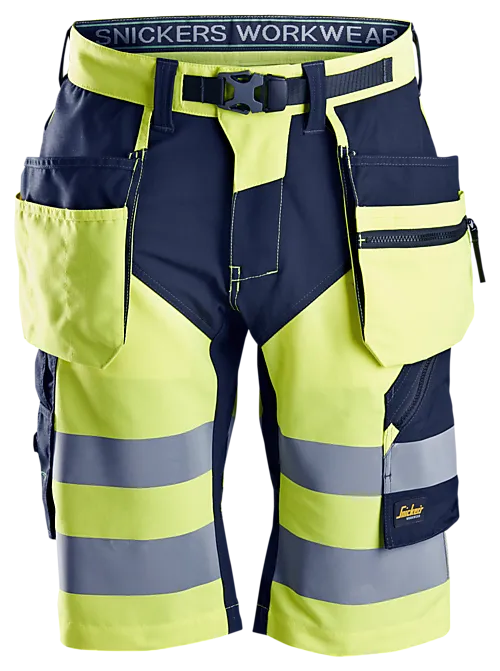 Shorts high-vis gul/blå str 48