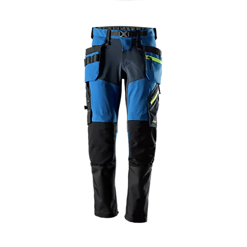 Arbeidsbukse 6940 softshell stretch blå/sort str 100