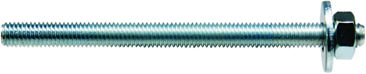 Ankerbolt fis a m 12x210 mm elzinket eske a 10 stk 5.8 m/skive og mutter null - null - 2 - Miniatyr