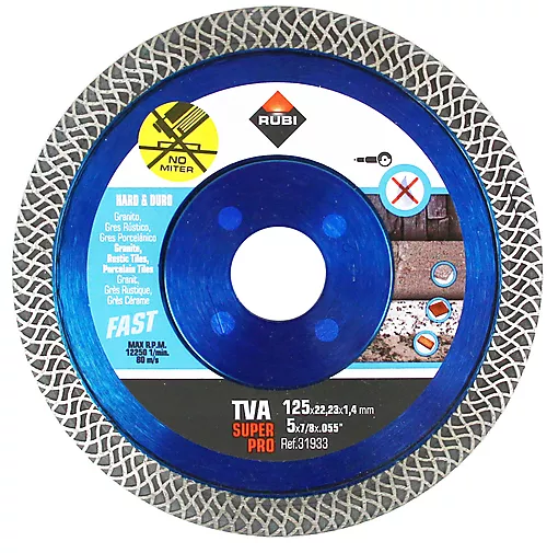 Diamantblad turbo 125 x 22,2 mm