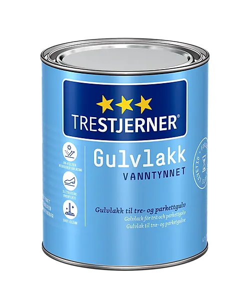 Trestjerner gulvlakk silkematt 0,75l