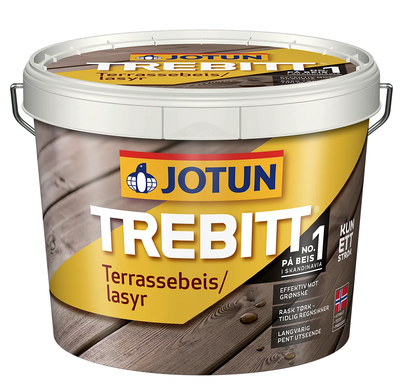 Trebitt terrassebeis terrassegrå 3 liter