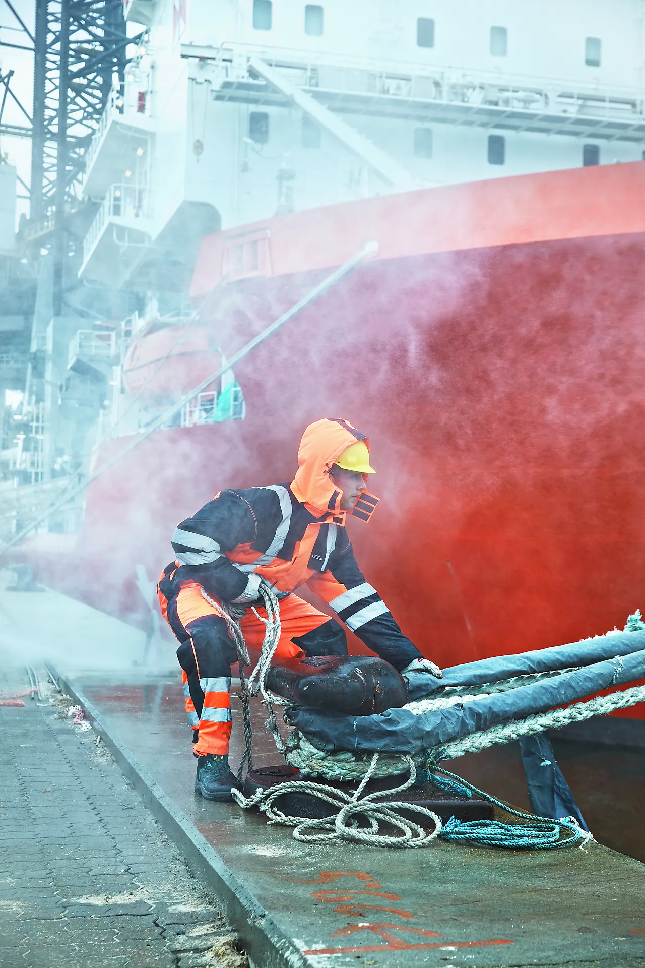 Vinterkjeledress lr5033gul xxl xxl vind og vandtæt null - null - 2 - Miniatyr