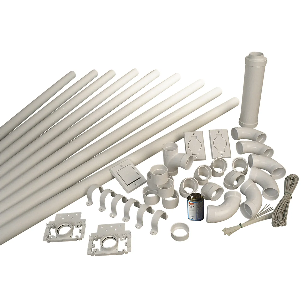 Rørpakke med 2 sugekontakter for sentralstøvsuger Rørpakke med 2 sugekontakter for sentralstøvsuger