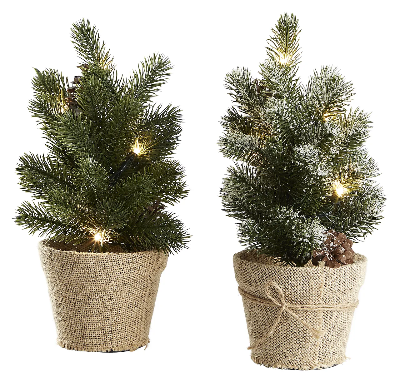 Juletre mini med 5 LED-pærer 33 cm Juletre mini med 5 LED-pærer 33 cm