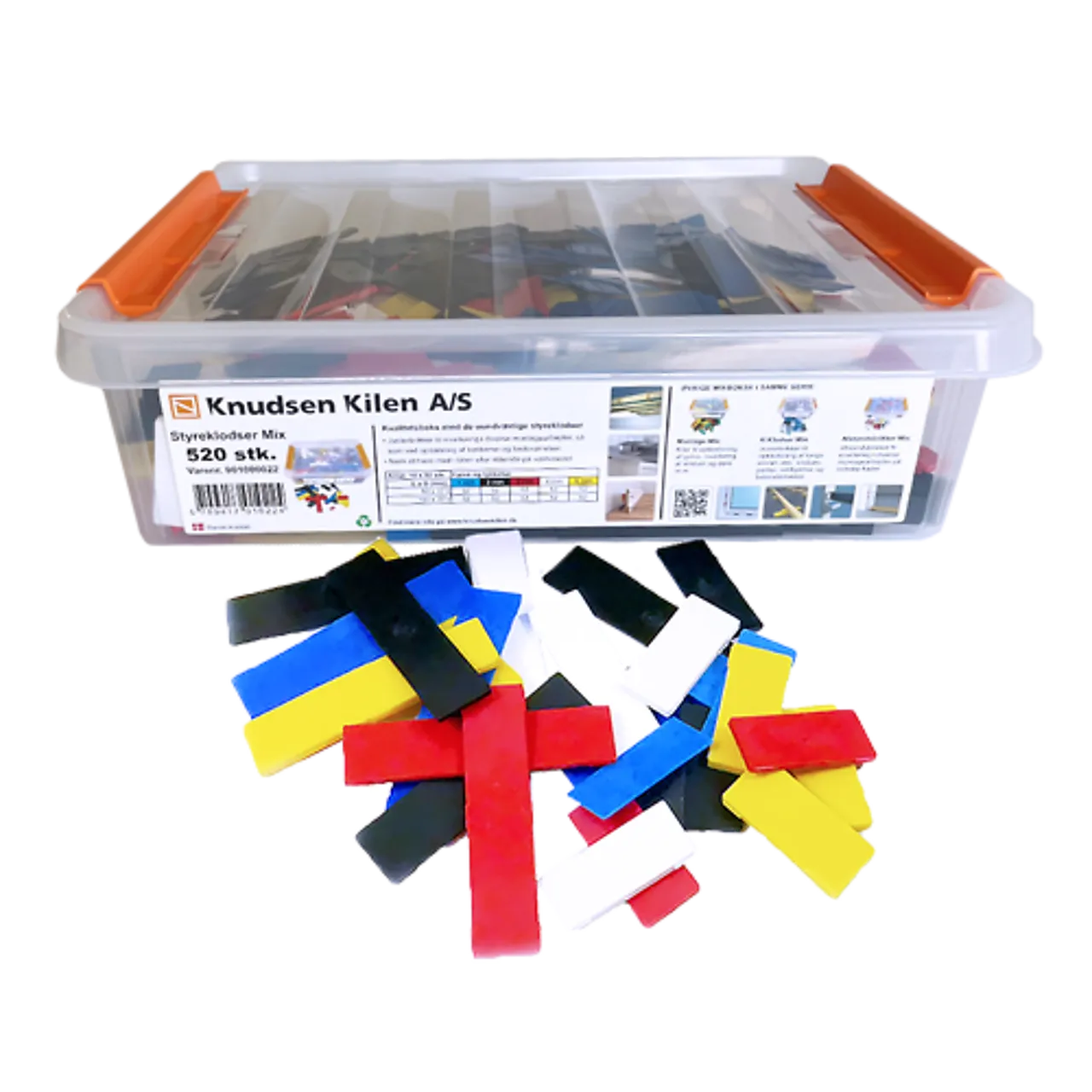 Styreklosser Mix plastboks á 520 stk