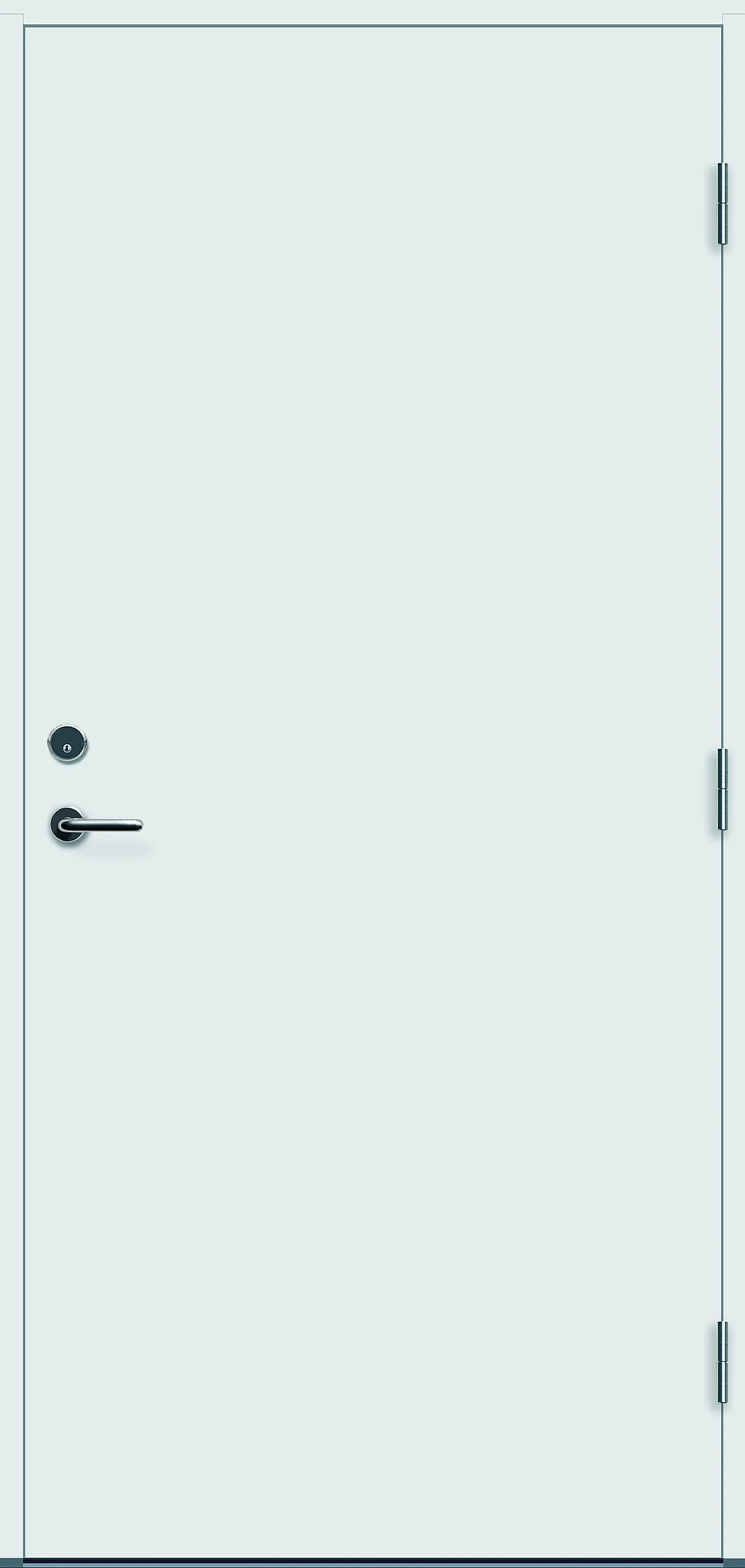 Ytterdør Sola hvit høyre 110x210 cm null - 110x210 cm - 2 - Miniatyr