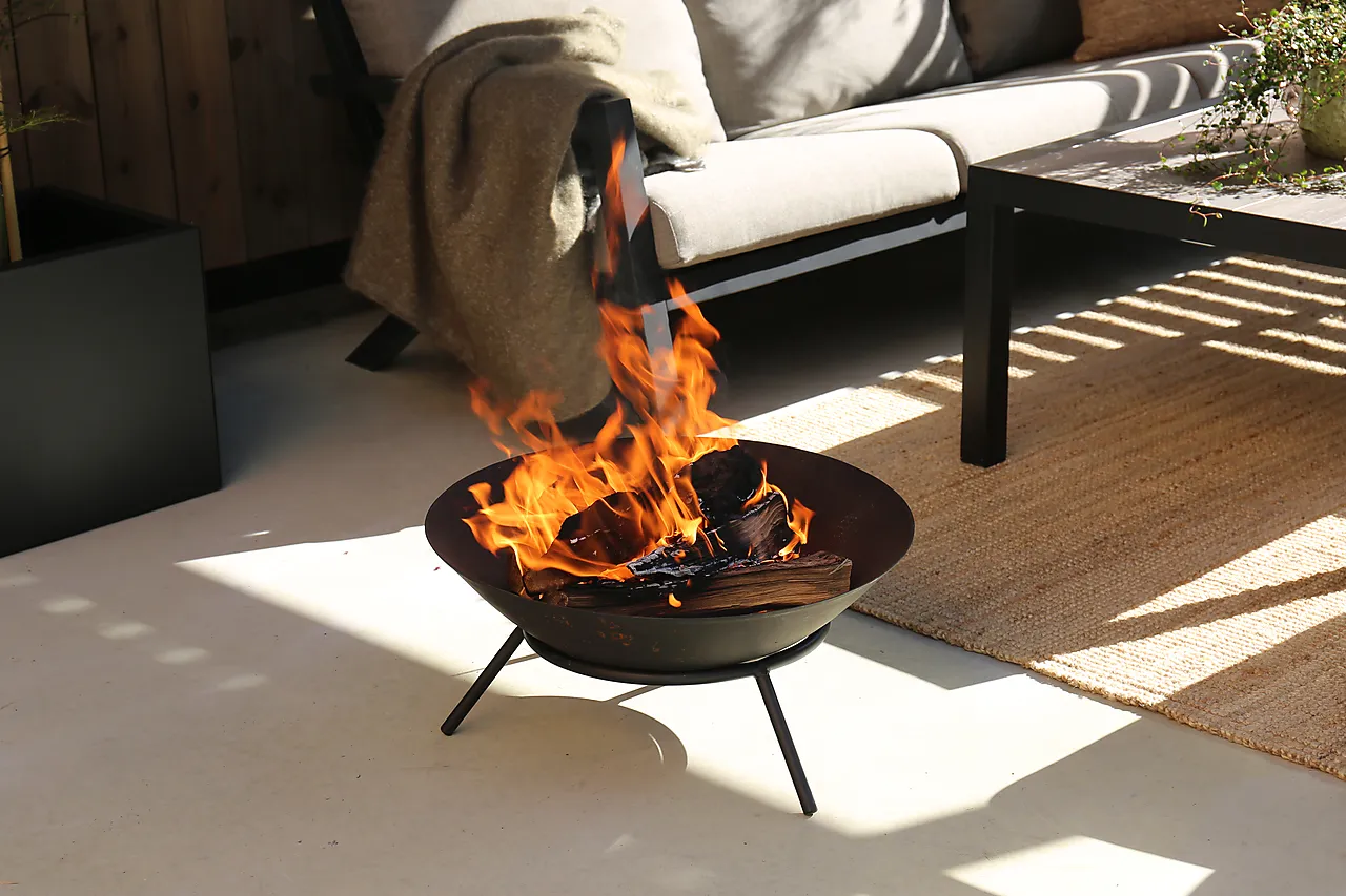 Bålpanne sort stål 56 cm null - null - 2 - Miniatyr