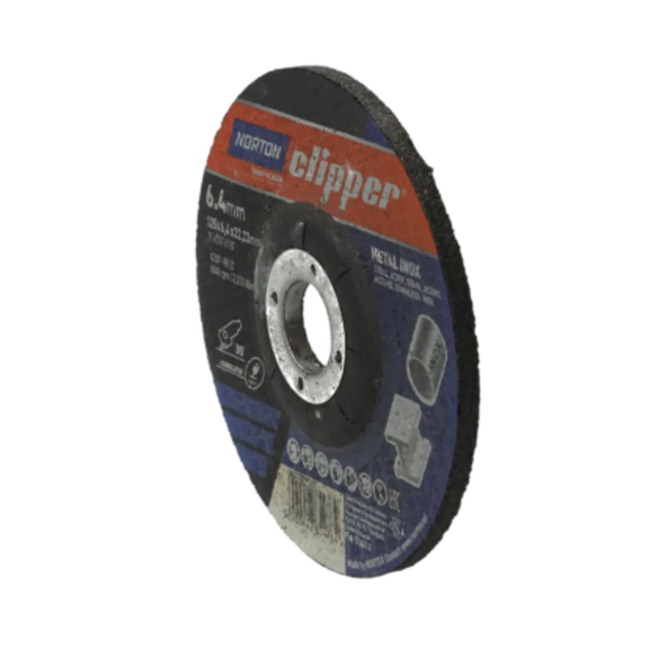 Slipeskive i stål 125x6,4x22 clipper Slipeskive i stål 125x6,4x22 clipper