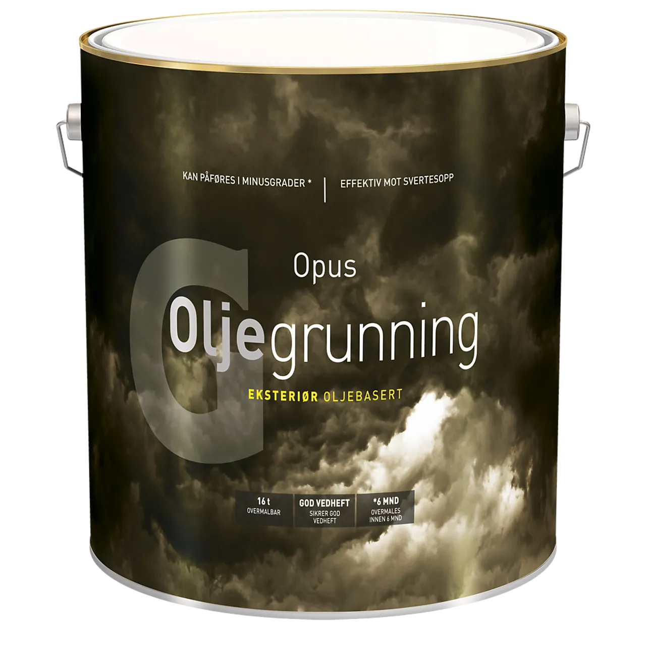 Oljegrunning eksteriør hvit 2,7 l