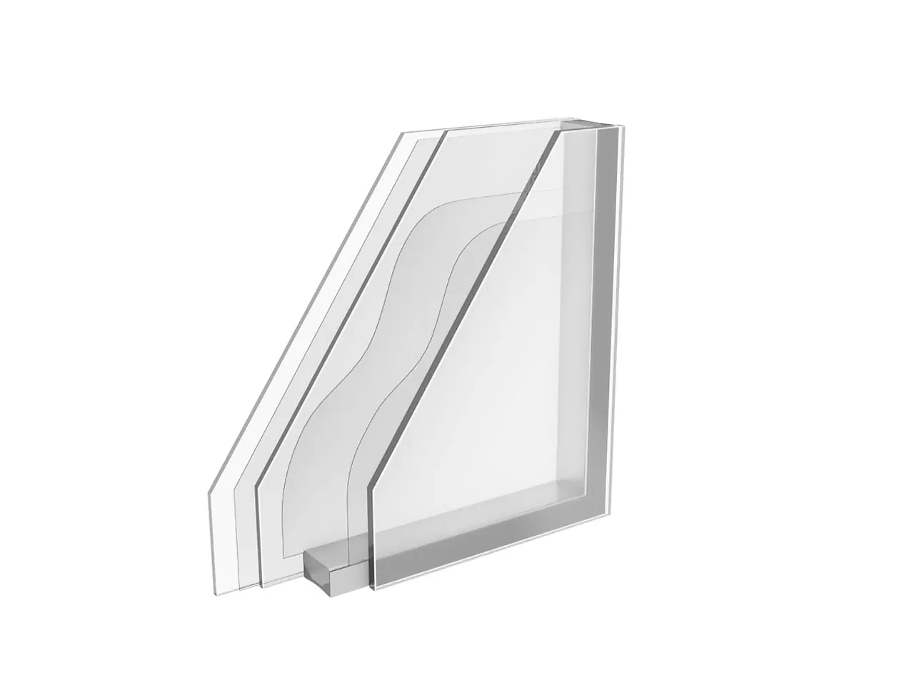 Utskiftglass ipl 78x98 24mm sikkerhetsglass 2-lag