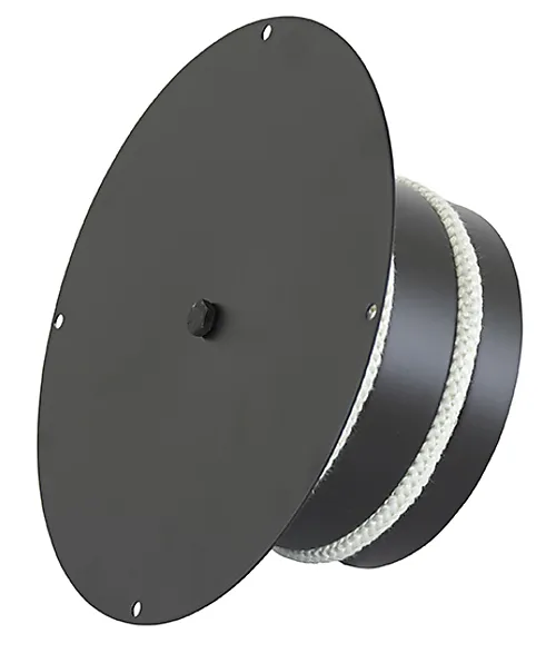 Blindingslokk isolert Ø125 mm sort