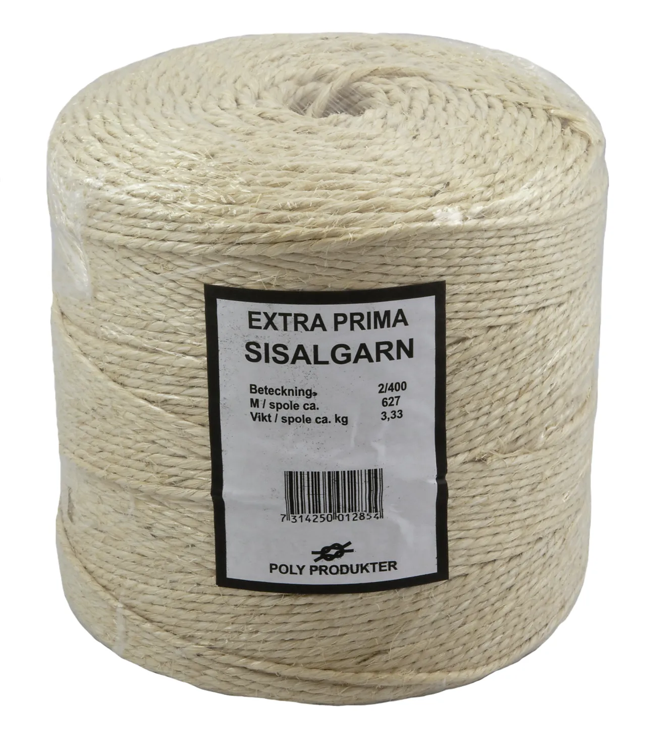 PAKKESNØRE 3,3MM 627M SISAL SISALHYSSING X-PRIMA 2/400 3,33KG null - null - 2 - Miniatyr