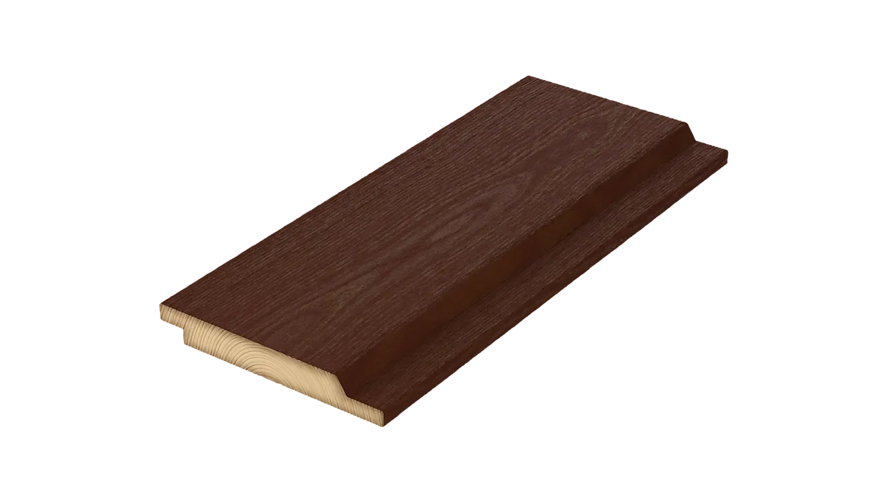 Kledning dobbelfalset royalimpregnert furu ny type brun 19x148 Kledning dobbelfalset royalimpregnert furu ny type brun 19x148