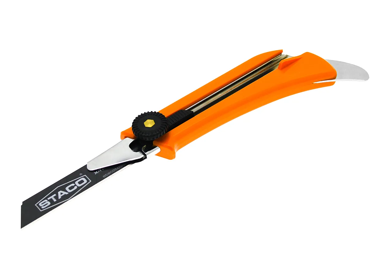 Kniv 18 mm med brekk og teppekrok